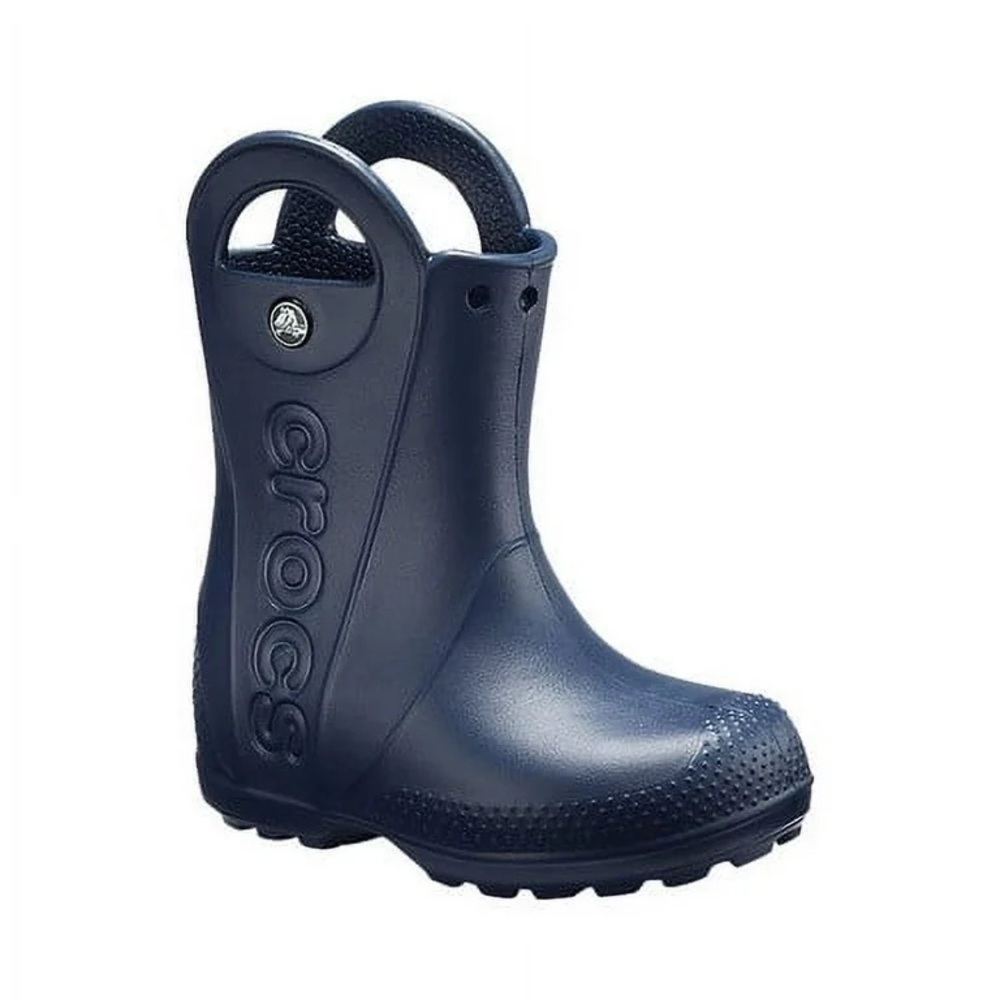 CROCS Dark Blue Waterproof Boot toddler size 8 - like new!